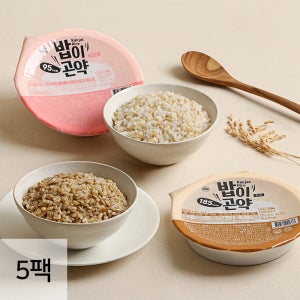 다신샵 저당 즉석밥 밥이곤약 2종 5팩 / 105kcal 귀리 곤약쌀 현미