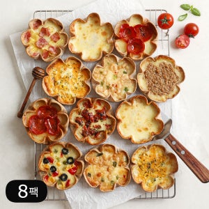 다신샵 통밀당 자연치즈 씬피자 8종 8팩 / NO밀가루 미니피자