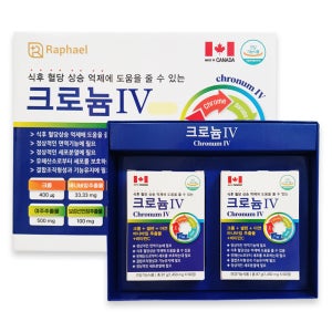 라파엘 크로늄4 120정 4개월분 크로늄에스 혈당 상승 억제 바나바잎 추출물