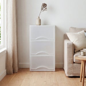 사이드서랍장3단(W26cm) 미니 옷장 옷수납장 수납