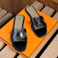 에르메스 오란 샌들 슬리퍼 블랙 / HERMES ORAN SANDALS BLACK [H021056Z]