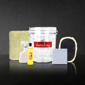 디테일링 세차용품세트 6종 스타터 패키지 크리스탈 클리어 버킷 셀프세차