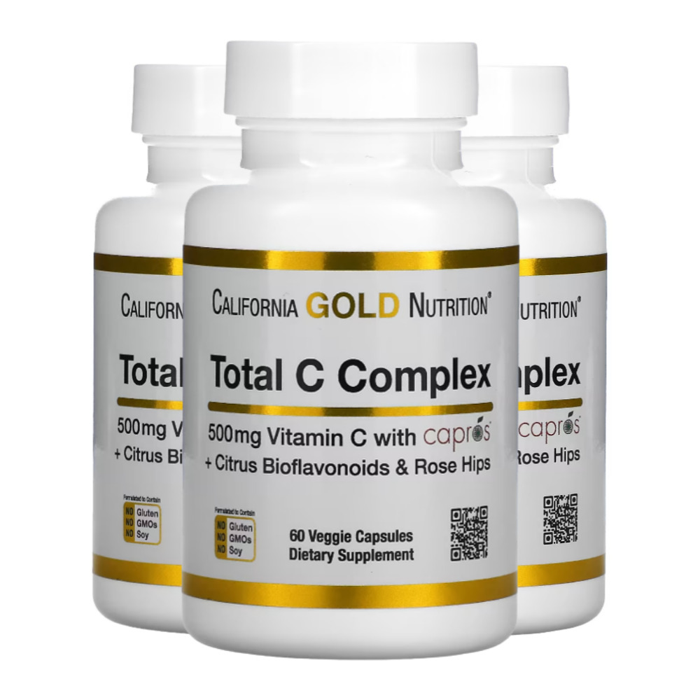 CGN <b>비타민C 컴플렉스</b> 암라 로즈힙 추출물 60캡슐 3세트