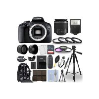 캐논 카메라 DSLR Canon EOS 2000D Rebel T7 Camera + 18-55mm Lens+ 30 Piece Accessory Bundle