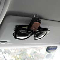 차량용 선글라스 거치대 선바이저 클립 고급형 클래시 스프링 버튼 자동차 안경 수납 홀더