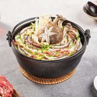 캠핑밀키트 밀푀유나베 담백육수 전골요리 1 내지 2인분 750g