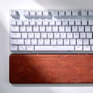 88mm 세로 우리나라 참죽나무 텐키리스 키보드 팜레스트 천연오일 통원목 손목받침대