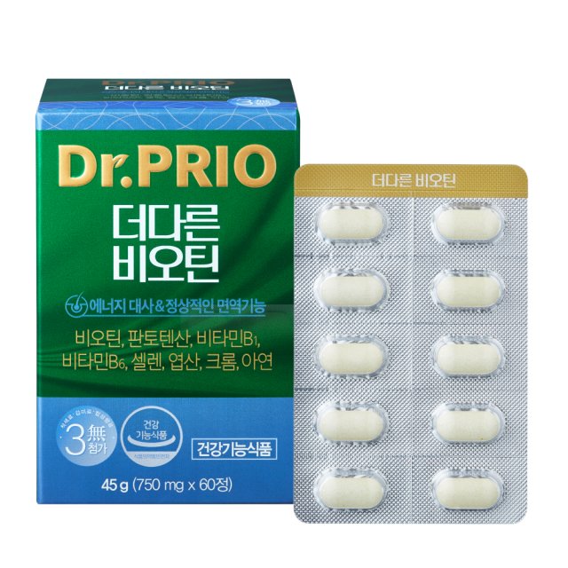 <b>닥터프리오</b> 더다른 비오틴 750mg x 120정