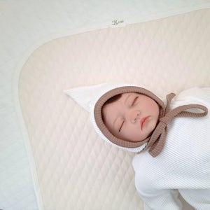 아이레빗 순면 아기 방수패드 신생아 침대매트 유아 방수요 아이보리 슈퍼퀸