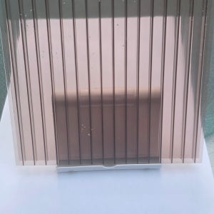 복층렉산 투명 6mm, 10mm 폭 1m x 길이 1m, 폴리카보네이트 직각 재단판매