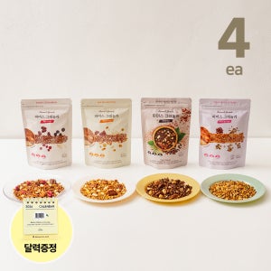 엄선한 견과 통곡물이 가득, 파머스그래놀라 귀리 단백질 시리얼 4개