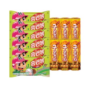 해태 홈런볼 (46g X 6개) + 구운시리즈 (27g X 6개)