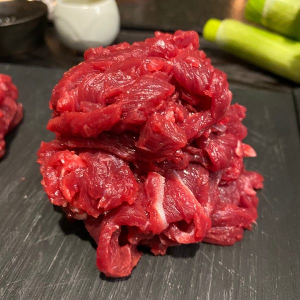 [육회도매] 국내산 당일작업 냉장 육회 1kg 대용량 식당용 업소용