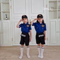 2XL바로배송 유아동어린이경찰복 반팔/긴팔 할로윈 코스튬 어린이 경찰복 의상
