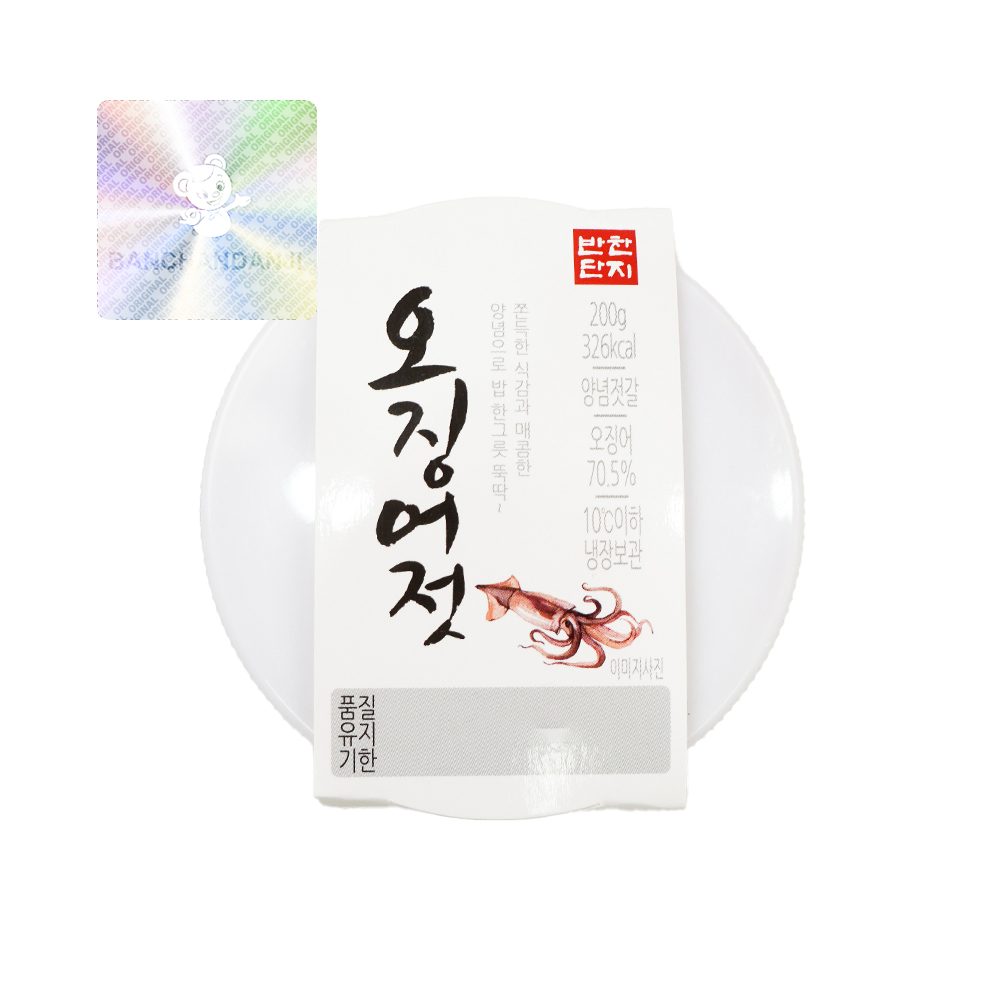 반찬단지 오징어젓 PET 200g, 1개