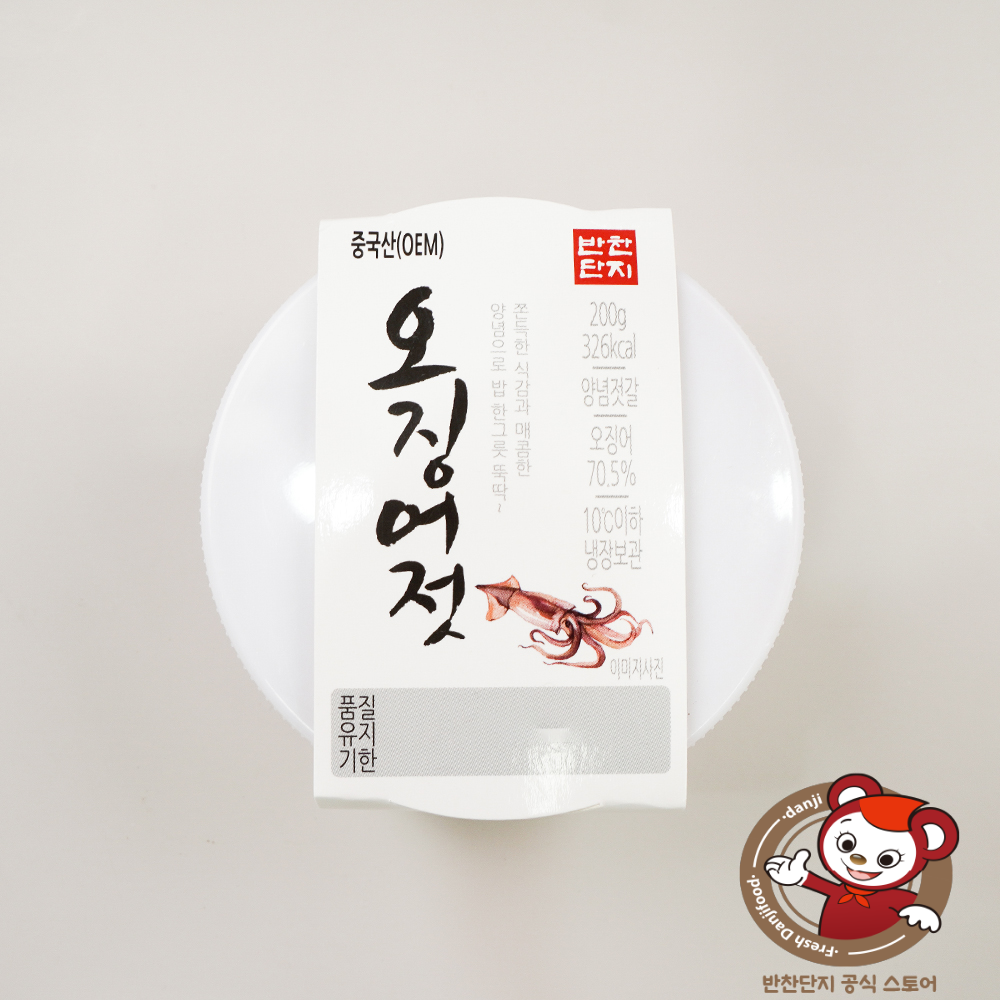 Banchan Danji Seasoned Squid Jeotgal (Salted Fermented Squid) PET 200g, 1 pc