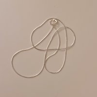 silver thin line necklace/ 강민경목걸이/ 김나영목걸이/ 얇은줄