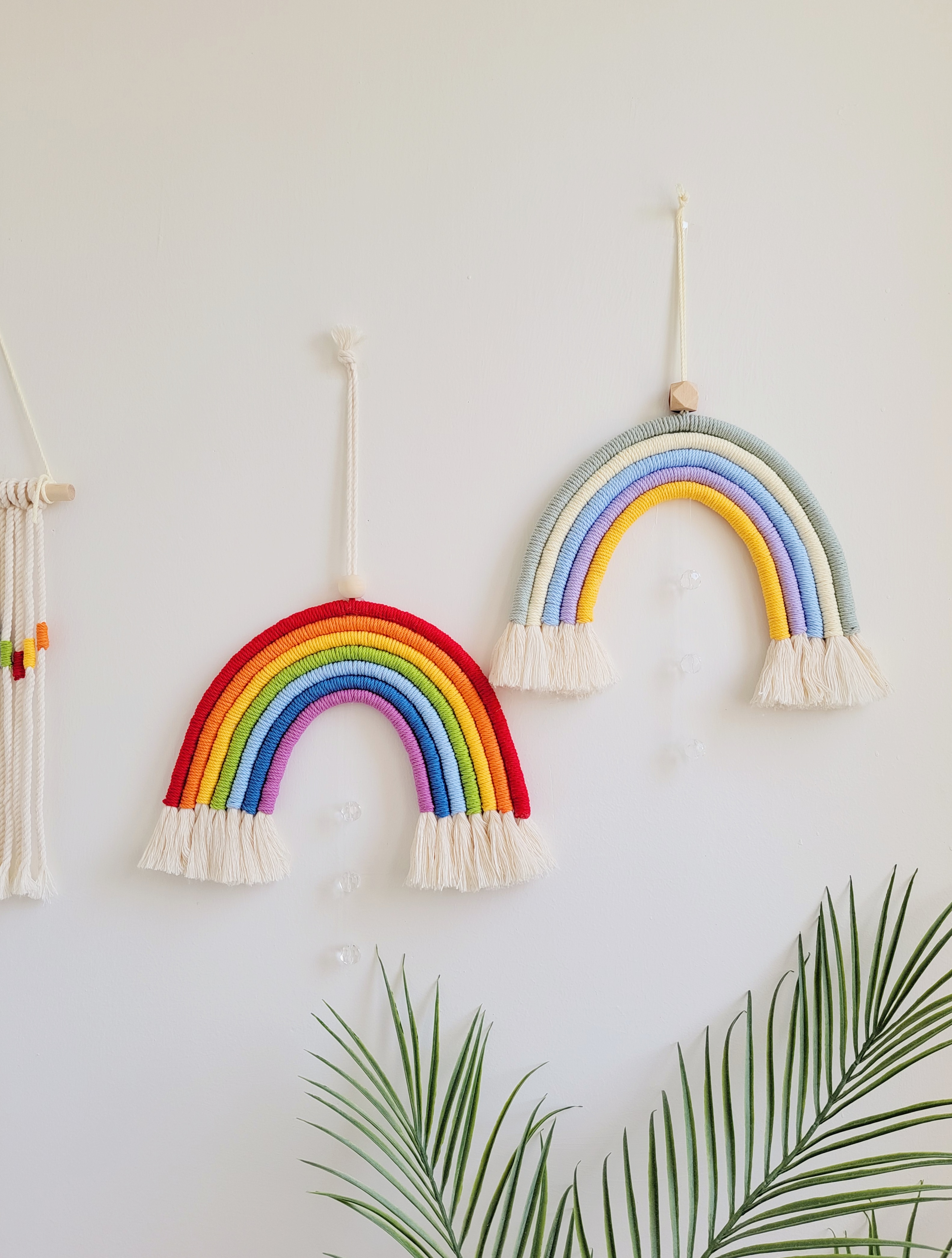 무지개 마크라메 아이방 꾸미기 벽장식 감성캠핑 인테리어소품