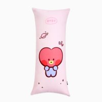 BT21 미니니 사각바디필로우 타타 키즈 굿즈 캐릭터침구 쿠션롱베개 방꾸미기