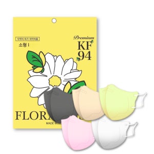 플로라 KF94 키즈 어린이 초등학생 새부리형 소형마스크 100매