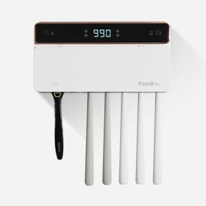 [벽걸이+유무선] 프롬비 UV-C 바람건조 자동 가정용 칫솔살균기 FD229 프리미엄 화이트