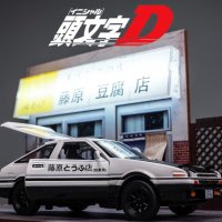 합금 자동차 프라모델 AE86 후지와라 두부 가게 모델 침실 데스크탑 장식