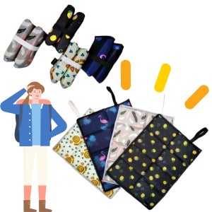 미니돗자리 등산방석 야외 1인용 접이식 미니 매트 1+1