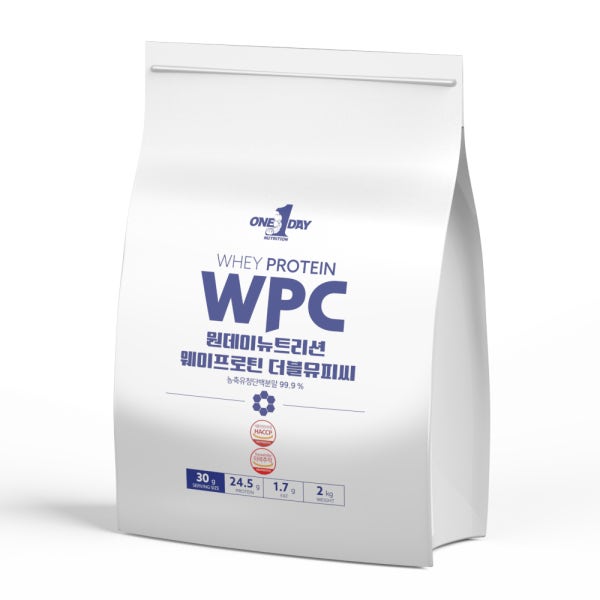 WPC 농축유청단백질 분말가루 마이백 웨이프로틴 파우더 쉐이크 포대 헬스 보충제 2kg