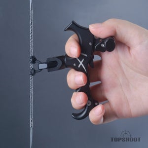 프로 오토트리거 자동당기미 고급장비 양궁활 활 부속품 블랙 8cm