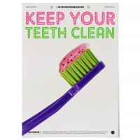 미드센츄리 포스터 키치 욕실 액자 Toothbrush