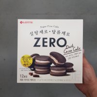 롯데 제로 카카오케이크 쿠키 12개입 sugar free cake