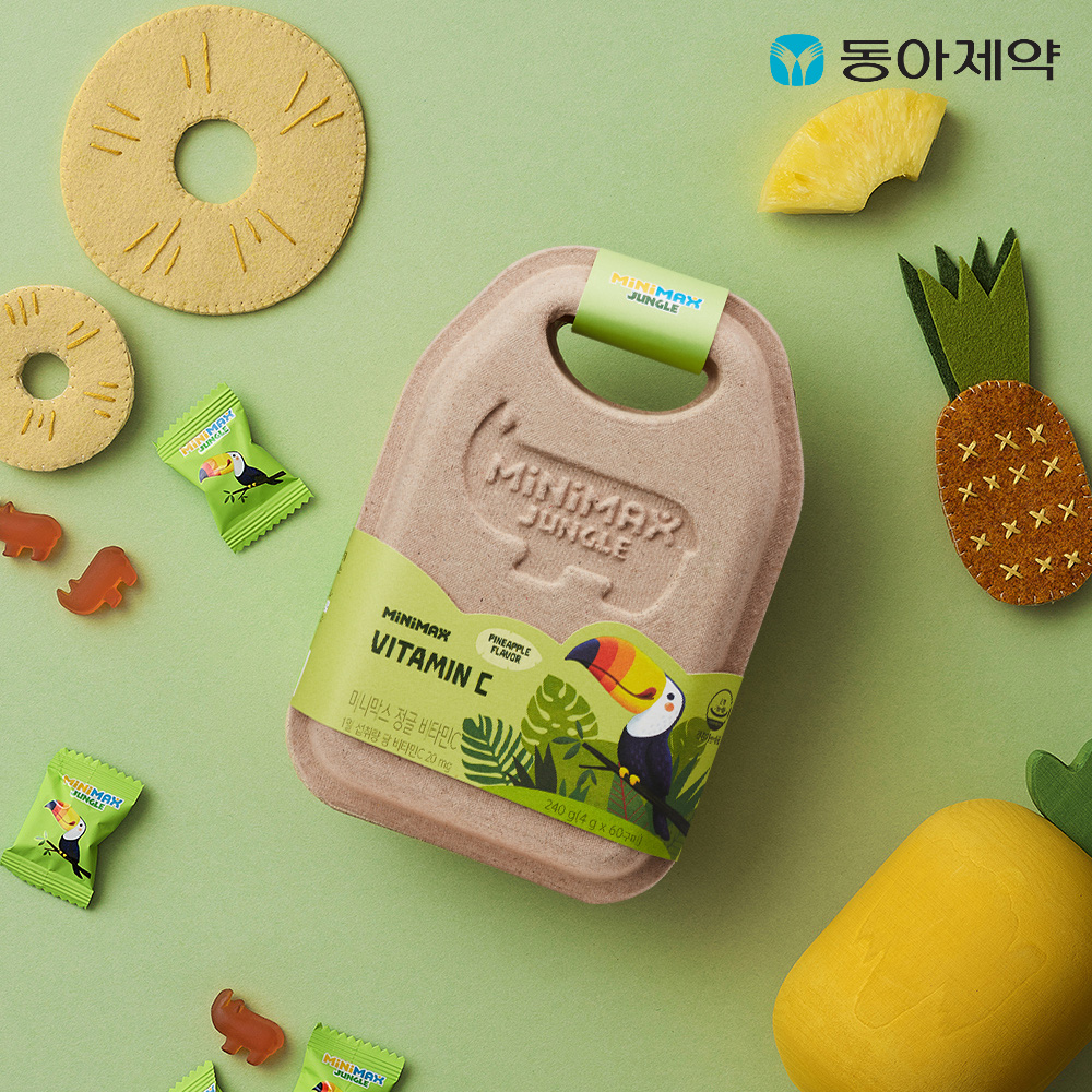 동아제약 미니막스 정글 비타민C 1통(60구미)
