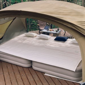 감성 캠핑 에어박스 커버 자충매트 전용 대형 캠핑 패드 200x200cm