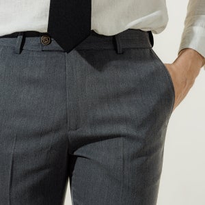 남자 가을 세미 와이드 슬랙스 (30~38사이즈)스판 허리 히든밴딩 링클프리 정장바지 3종 일반~빅사이즈 3.9세컨즈