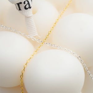 네일체인 플랫 케이블 베이직 체인 골드 실버 24cm