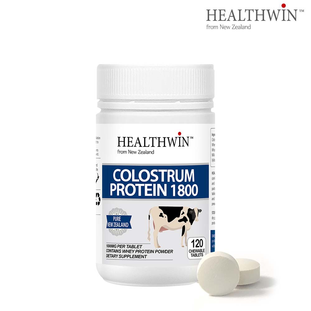 뉴질랜드 <b>헬스윈</b> 유청단백질 초유 웨이 프로틴 120츄어블 <b>락토페린</b> 면역글로블린 lgG