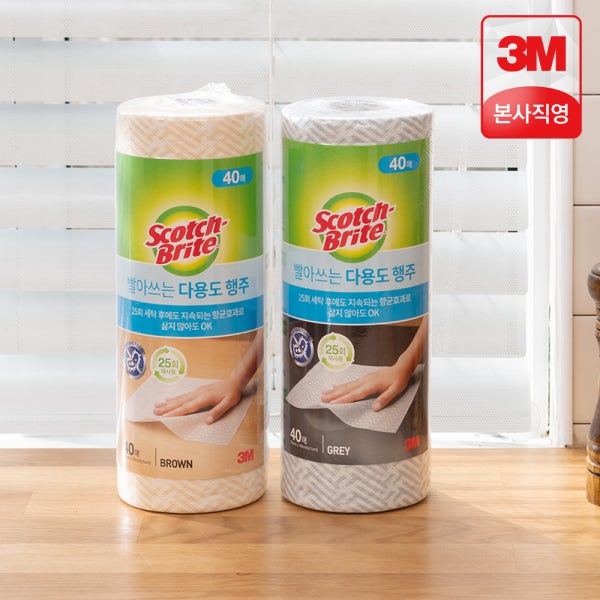 3M 스카치브라이트 빨아쓰는 다용도 행주 80+20매