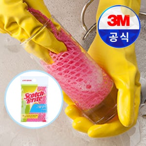 3M 수세미 그물 망사 수세미 1입