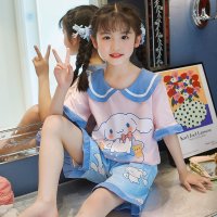 마이멜로디 여아잠옷 sanrioed cinnamoroll 애니메이션 어린이 잠옷 세트