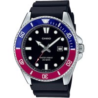 일본 CASIO 컬렉션 MDV-107-1A3JF 남성 블루 레드