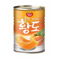 동원 복숭아 황도 슬라이스 400g 24캔