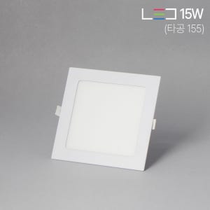 [LED 15W] 닥스 초슬림 사각 매입등 (타공 155x155mm)