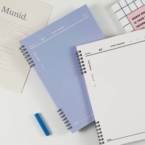 [SET] 뮤니드 스프링 무지 연습장 4종 세트