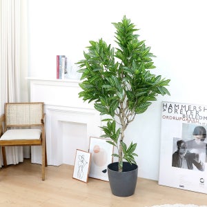 크로톤 조화나무 인테리어 인조화분 제브라플랜트 160cm