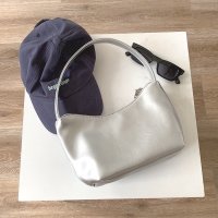 [포인트백] 백포어유 데일리 실버 호보백 은빛백 silver bag