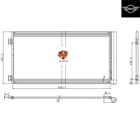 미니쿠퍼 컨버터블 1.6 R57 (08년~15년) 에어컨 콘덴서 콘덴샤