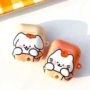 [airpod/pro] 하드 귤 오렌지 댕냥 귀여운 커플 우정 에어팟케이스 에어팟프로