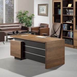 [퍼니럭스리빙] 에디트 모던라인 505 서랍형 책상 1800 - 우형