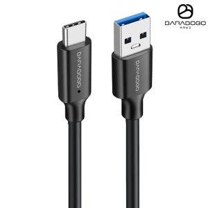 바라보고 USB3.2 Gen2 A to C타입 고속충전 데이터 케이블 블랙, 1개, 0.3m
