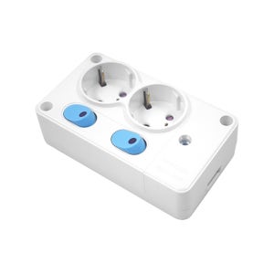 위너스 노출콘센트 2구 개별 스위치형 나사타입 연선용